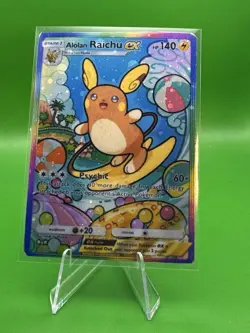 Alolan Raichu EX pocket app handmade card tcg full art Celestial Guardians Set - Image 1