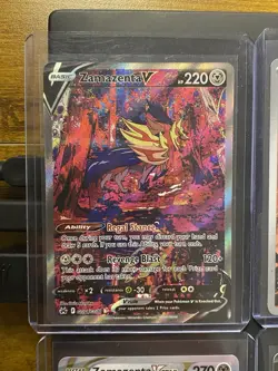 Pokemon Zamazenta Near Mint Card Lot Illustration Rare Galarian Gallery EX V - Image 2