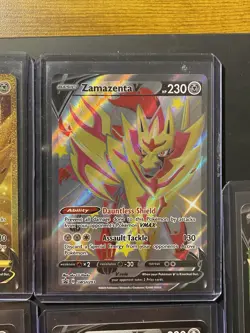 Pokemon Zamazenta Near Mint Card Lot Illustration Rare Galarian Gallery EX V - Image 5