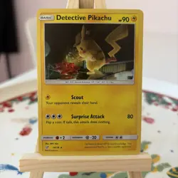 Pokemon Card Detective Pikachu 10/18 Holo Detective Pikachu Near Mint - Image 2