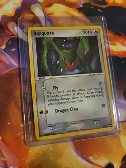 Pokemon TCG Rayquaza Holo Rare Card 3/17 Pop Series 1 Promos NM Condition - Image 2