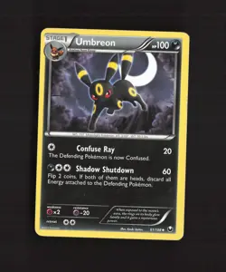 Umbreon 61/108 Dark Explorers Uncommon Pokemon Card MP - Image 1