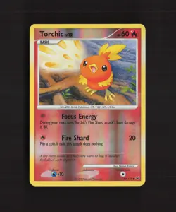 Torchic 99/127 Platinum Reverse Holo Pokemon Card NM - Image 1