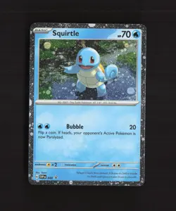 Squirtle SVP048 Scarlet & Violet Black Star Promo Cosmos Holo Pokemon Card NM - Image 1