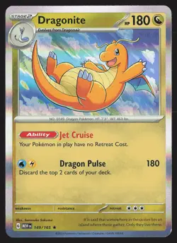 SV: Scarlet & Violet 151 Dragonite #149/165 Holo Rare Pokemon Card - Image 1