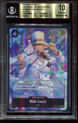 Rob Lucci OP05-093 SR BGS 10 Awakening of a New Era One Piece Card - Image 1