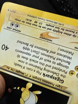 Pokemon TCG Ampharos Neo Genesis Holo Card Rare 1/111 - Image 4