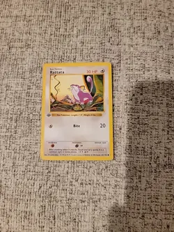 Pokemon Cards: Base Set 1st Edition Common: Rattata 61/102 - Image 1