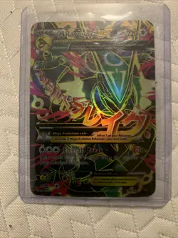 Pokemon TCG Roaring Skies Holo Full Art Ultra Rare Card M Rayquaza EX 105/108 - Image 1