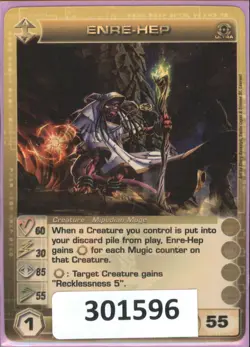 (301596) ENRE-HEP 60/30/85/55/55 (3 Max Stats) ULTRA RARE FOIL Chaotic Card - Image 1