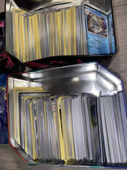 2 Tins Full Of Bulk Pokemon 500 Ish Cards - Includes Holos Reverse Holos Collec - Image 2