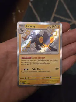 Pokemon Luxray TCG Card 137/091 Paldean Fates Baby Shiny Rare - Image 1