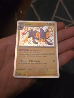 Pokemon Luxray TCG Card 137/091 Paldean Fates Baby Shiny Rare - Image 2