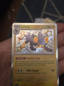 Pokemon Luxray TCG Card 137/091 Paldean Fates Baby Shiny Rare - Image 3