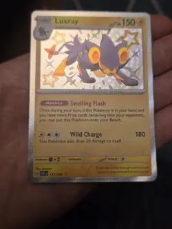 Pokemon Luxray TCG Card 137/091 Paldean Fates Baby Shiny Rare - Image 4