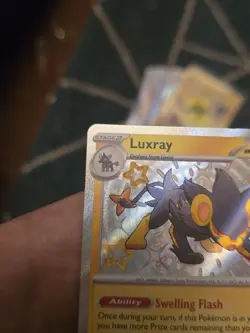 Pokemon Luxray TCG Card 137/091 Paldean Fates Baby Shiny Rare - Image 5