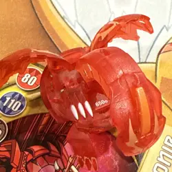 Bakugan Translucent Pyrus Apollonir 650G Red Battle Brawlers w/ Card RARE - Image 3