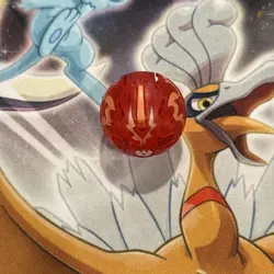 Bakugan Translucent Pyrus Apollonir 650G Red Battle Brawlers w/ Card RARE - Image 4