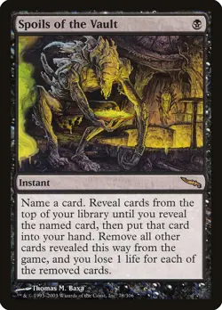 Spoils of the Vault Mirrodin NM Black Rare MAGIC THE GATHERING CARD ABUGames - Image 1