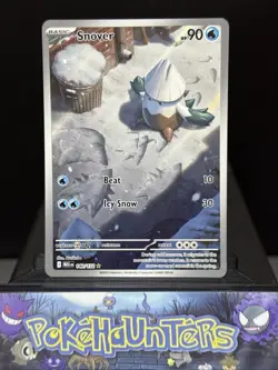 Pokemon Card Snover 140/132 Mega Evolution Illustration Rare Near Mint - Image 1