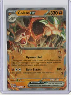 Golem EX 76/165 Holo Ultra Rare Scarlet And Violet Pokemon 151 Card - NM - Image 1