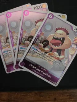 X4 One Piece Card Game Charlotte Katakuri OP08-063 English Playset ! - Image 1