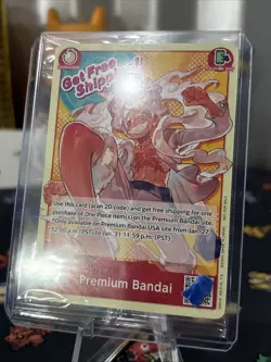PREMIUM BANDAI CARD GAMES FEST 23-24 ONE PIECE CARD GAME MONKEY.D.LUFFY Rare!! - Image 2