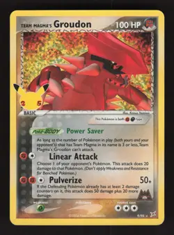 Team Magma's Groudon 9/95 Pokemon Celebrations Classic Collection Holo Card - Image 1