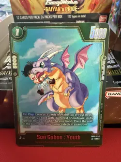 Son Gohan Youth FB08-056 Alternate Art Saiyan's Pride Dragon Ball English Card - Image 1
