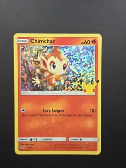 Chimchar 12/25 - Holo - Pokemon 25th Anniversary - McDonalds Promo Card Mint - Image 1
