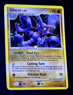 2009 Pokemon GLISCOR Black Star Promo HOLO BLEED Misprint ERROR Card #DP36 SWIRL - Image 3