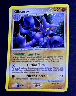 2009 Pokemon GLISCOR Black Star Promo HOLO BLEED Misprint ERROR Card #DP36 SWIRL - Image 4