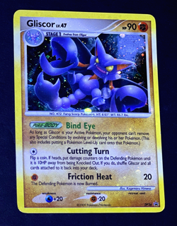2009 Pokemon GLISCOR Black Star Promo HOLO BLEED Misprint ERROR Card #DP36 SWIRL - Image 5