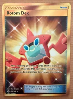 Pokemon TCG Card - Rotom Dex 159/149 Secret Rare Sun & Moon - Image 1