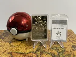 Pokemon 1999 Mewtwo 23K Gold-Plated Trading Card #150 W/Ball + Cert Burger King - Image 4