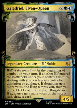 Galadriel ElvenQueen Scroll Showcase 462 FOIL LOTR Tales of Middleearth CMDR PL - Image 1