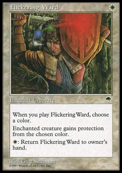 MTG FLICKERING WARD PLAYED ENGLISH - SIGILLO GUIZZANTE - TE - MAGIC - Image 1