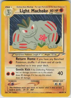 Pokemon Light Machoke Uncommon Neo Destiny 049/105 MP - Image 1