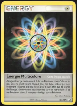 Carte Pokemon Energie Multicolore 121/127 Platine Francais - Image 1