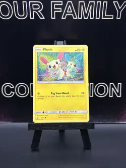 Plusle 33/73 NM - Shining Legends Pokemon Card - Tomokazu Komiya Art - Image 1