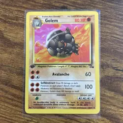 Pokemon TCG Golem Fossil, 1st Edition Uncommon Card 36/62 - Image 1