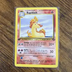 Pokemon TCG Rapidash Jungle 1st Edition Uncommon Card 44/64 - Image 1