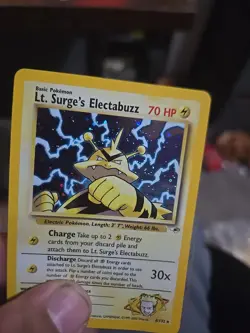 Pokemon TCG Lt. Surge's Electabuzz Gym Heroes 6/132 Holo Unlimited Rare Card - Image 2