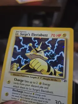 Pokemon TCG Lt. Surge's Electabuzz Gym Heroes 6/132 Holo Unlimited Rare Card - Image 3