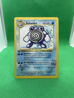 Pokemon Card TCG Poliwhirl 38/102 1st Edition Shadowless Base Set - Image 2