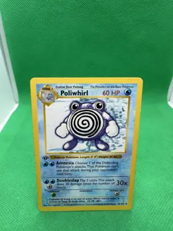 Pokemon Card TCG Poliwhirl 38/102 1st Edition Shadowless Base Set - Image 3