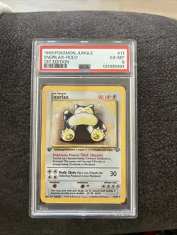 1999 Pokemon Jungle Snorlax-Holo 1st Edition PSA 6 - Image 1