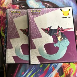 Lot of 2 Dragapult Pokemon Celebrations 25th Anniversary 4 Pocket Mini Binder - Image 1