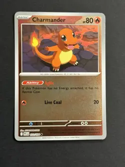 Pokemon Mega Evolution Phantasmal Flames - Charmander #11 Reverse Holo NM - Image 1