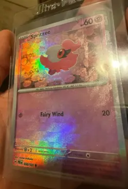 Spritzee (Poke Ball Pattern) 038/131 Sv: Prismatic Evolutions Holo Texture Shift - Image 2